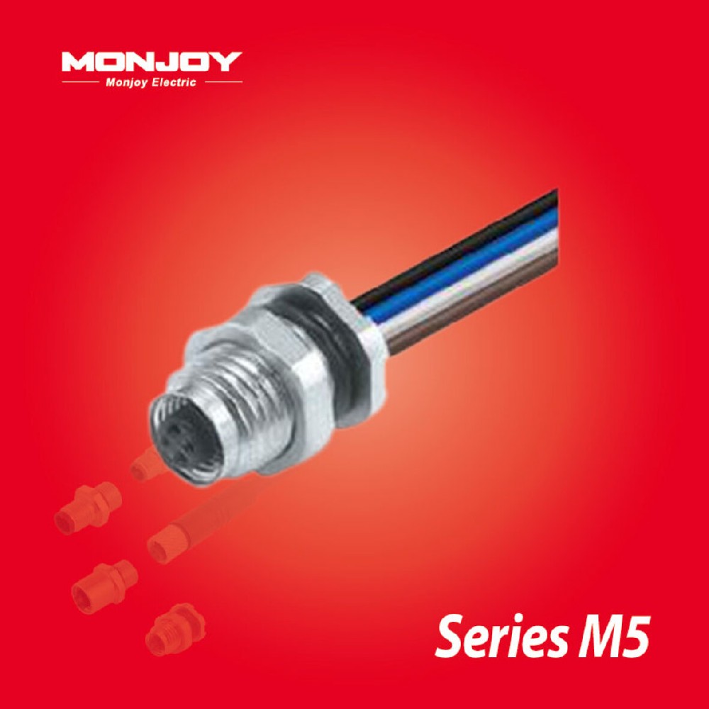 M5*0.5，直式，针，浇铸电缆连接器